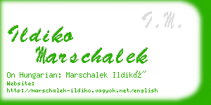 ildiko marschalek business card